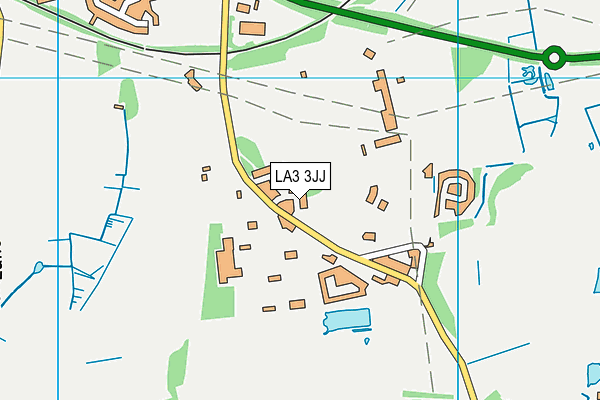 LA3 3JJ map - OS VectorMap District (Ordnance Survey)