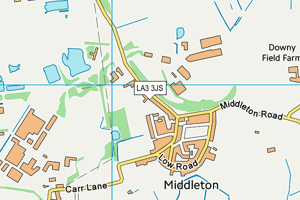 LA3 3JS map - OS VectorMap District (Ordnance Survey)