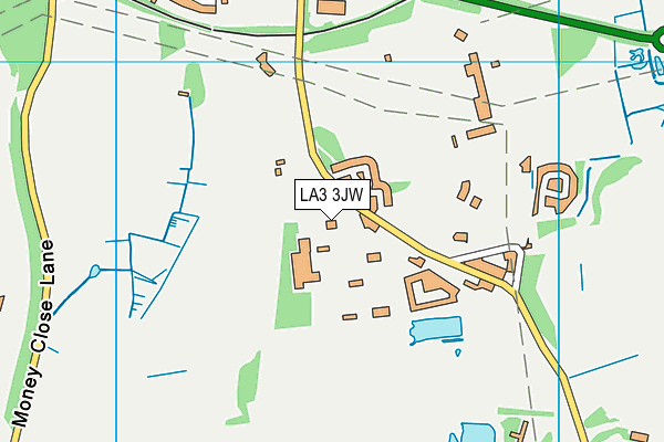 LA3 3JW map - OS VectorMap District (Ordnance Survey)