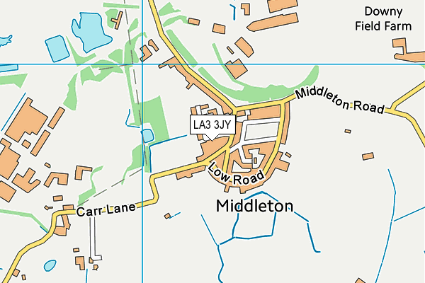 LA3 3JY map - OS VectorMap District (Ordnance Survey)