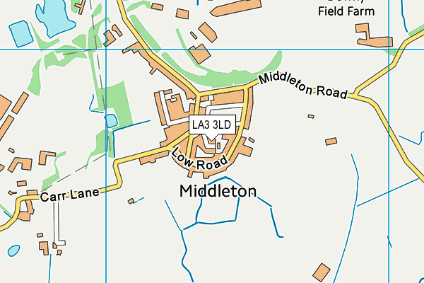 LA3 3LD map - OS VectorMap District (Ordnance Survey)