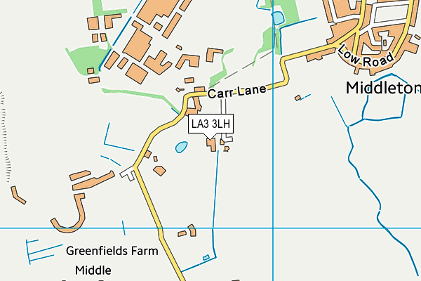 LA3 3LH map - OS VectorMap District (Ordnance Survey)