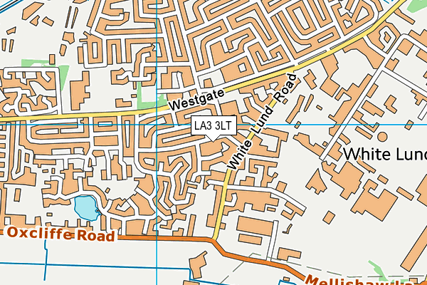 LA3 3LT map - OS VectorMap District (Ordnance Survey)