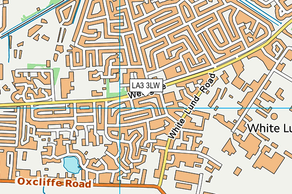 LA3 3LW map - OS VectorMap District (Ordnance Survey)