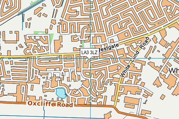 LA3 3LZ map - OS VectorMap District (Ordnance Survey)