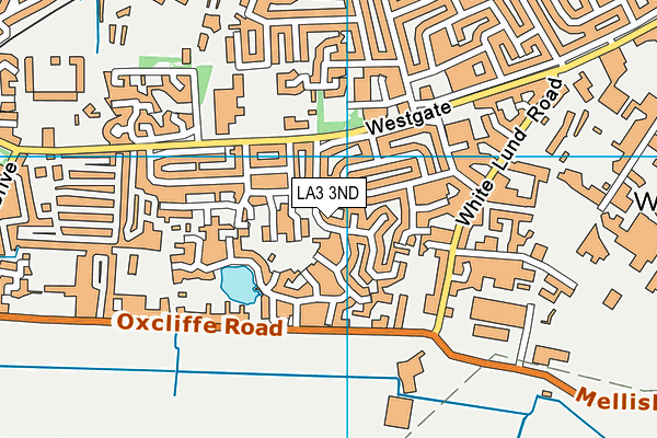 LA3 3ND map - OS VectorMap District (Ordnance Survey)