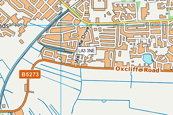 LA3 3NE map - OS VectorMap District (Ordnance Survey)