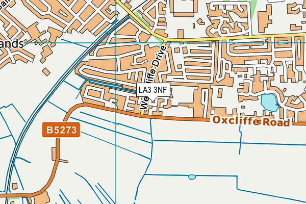 LA3 3NF map - OS VectorMap District (Ordnance Survey)