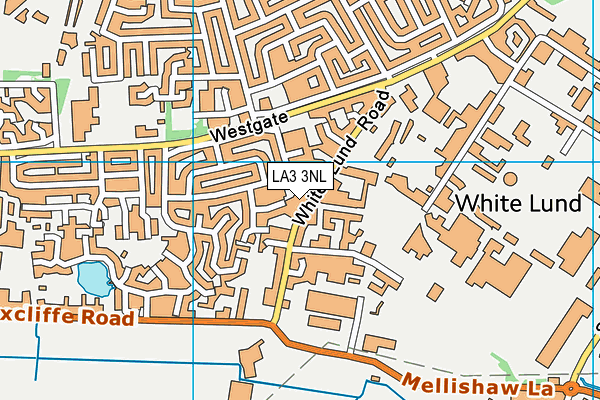 LA3 3NL map - OS VectorMap District (Ordnance Survey)