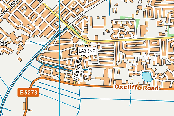 LA3 3NP map - OS VectorMap District (Ordnance Survey)