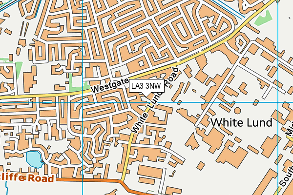 LA3 3NW map - OS VectorMap District (Ordnance Survey)