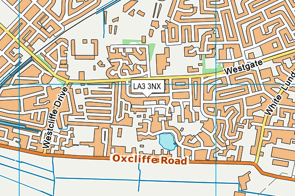 LA3 3NX map - OS VectorMap District (Ordnance Survey)