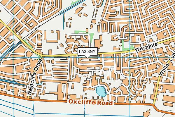 LA3 3NY map - OS VectorMap District (Ordnance Survey)