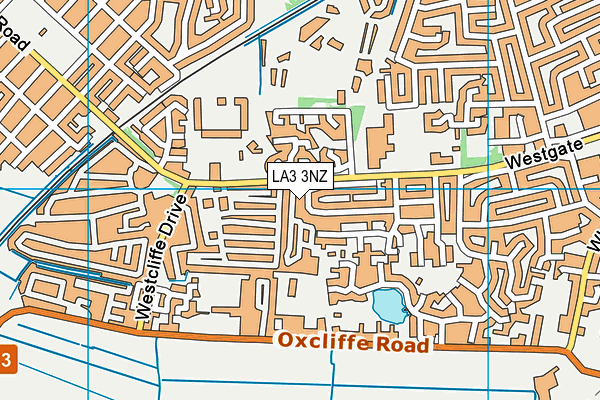 LA3 3NZ map - OS VectorMap District (Ordnance Survey)