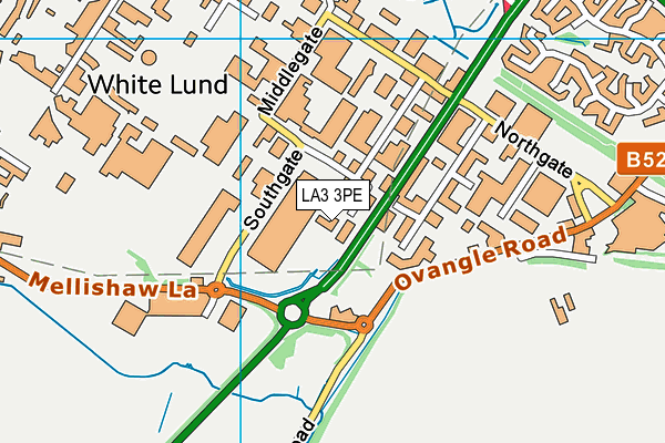 LA3 3PE map - OS VectorMap District (Ordnance Survey)