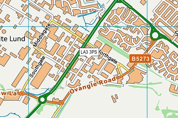 LA3 3PS map - OS VectorMap District (Ordnance Survey)