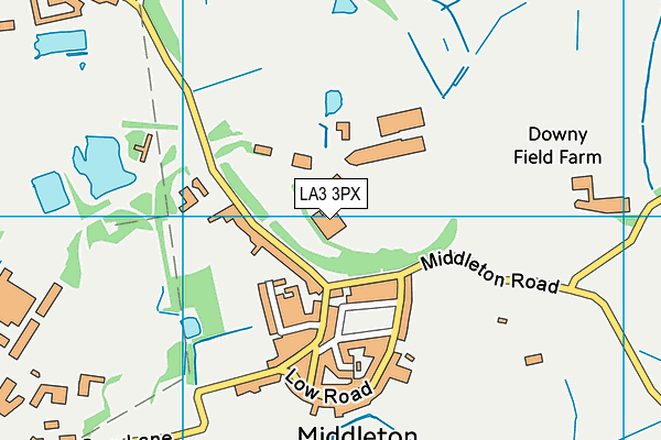 LA3 3PX map - OS VectorMap District (Ordnance Survey)