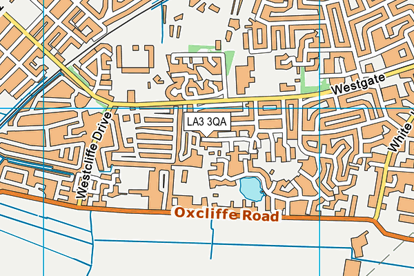 LA3 3QA map - OS VectorMap District (Ordnance Survey)