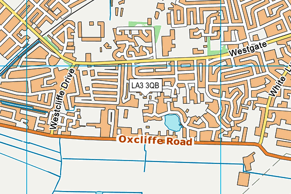 LA3 3QB map - OS VectorMap District (Ordnance Survey)