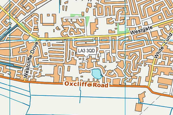 LA3 3QD map - OS VectorMap District (Ordnance Survey)