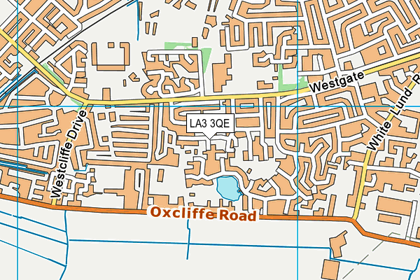 LA3 3QE map - OS VectorMap District (Ordnance Survey)