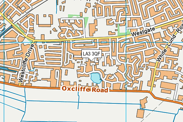 LA3 3QF map - OS VectorMap District (Ordnance Survey)