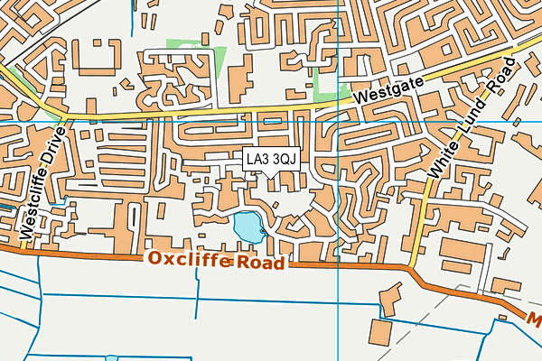 LA3 3QJ map - OS VectorMap District (Ordnance Survey)