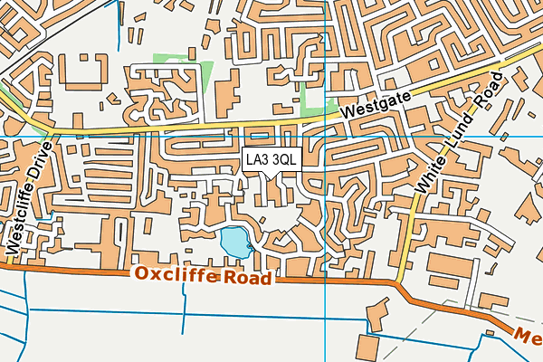 LA3 3QL map - OS VectorMap District (Ordnance Survey)