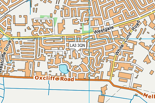 LA3 3QN map - OS VectorMap District (Ordnance Survey)