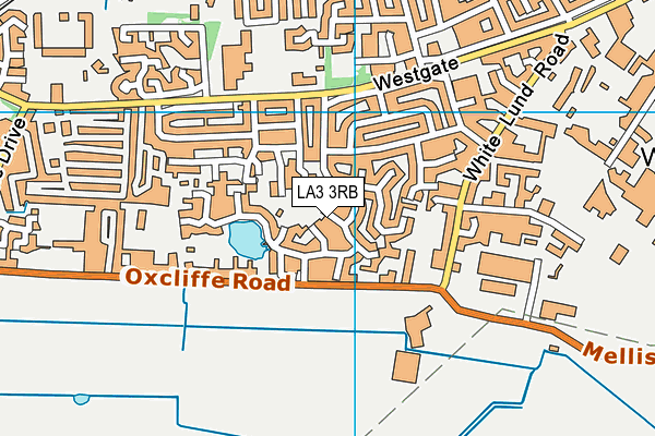 LA3 3RB map - OS VectorMap District (Ordnance Survey)