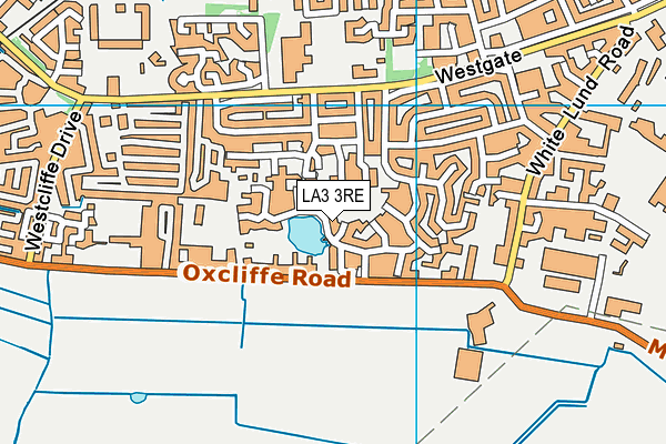 LA3 3RE map - OS VectorMap District (Ordnance Survey)