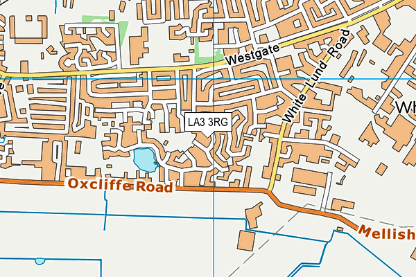 LA3 3RG map - OS VectorMap District (Ordnance Survey)