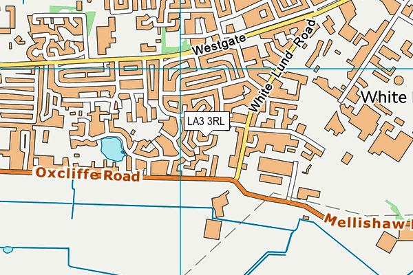 LA3 3RL map - OS VectorMap District (Ordnance Survey)