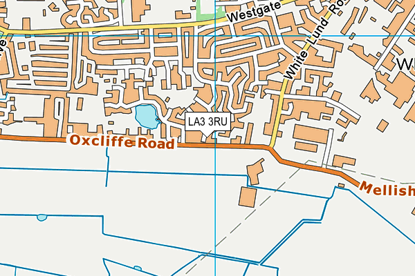LA3 3RU map - OS VectorMap District (Ordnance Survey)