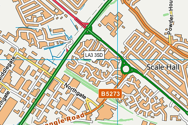 LA3 3SD map - OS VectorMap District (Ordnance Survey)