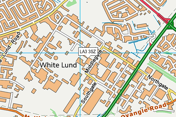 LA3 3SZ map - OS VectorMap District (Ordnance Survey)