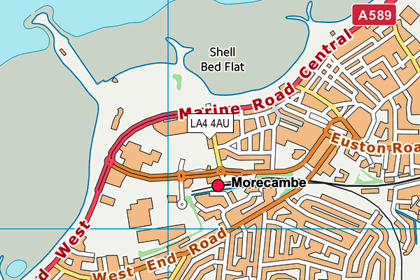 Map of MORECAMBE BID COMMUNITY INTEREST COMPANY at district scale
