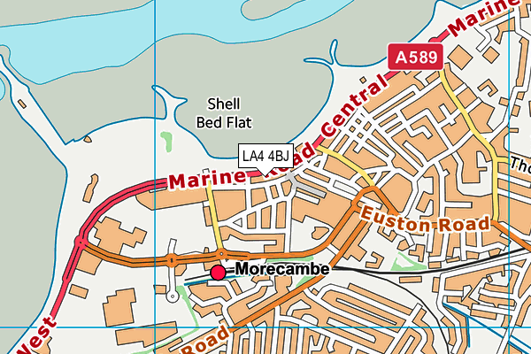 Map of THE ROYAL HOTEL (MORECAMBE) LIMITED at district scale