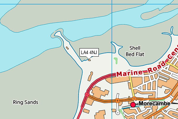 LA4 4NJ map - OS VectorMap District (Ordnance Survey)