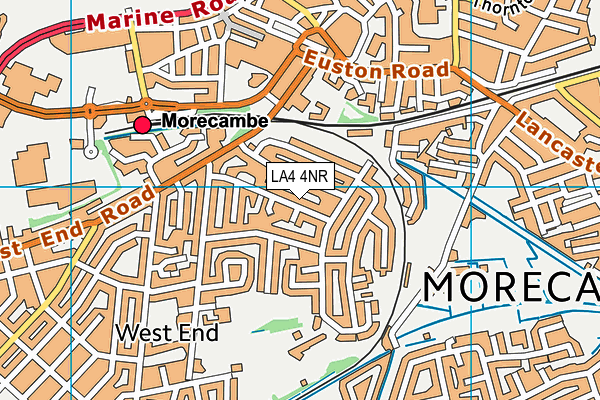 LA4 4NR map - OS VectorMap District (Ordnance Survey)