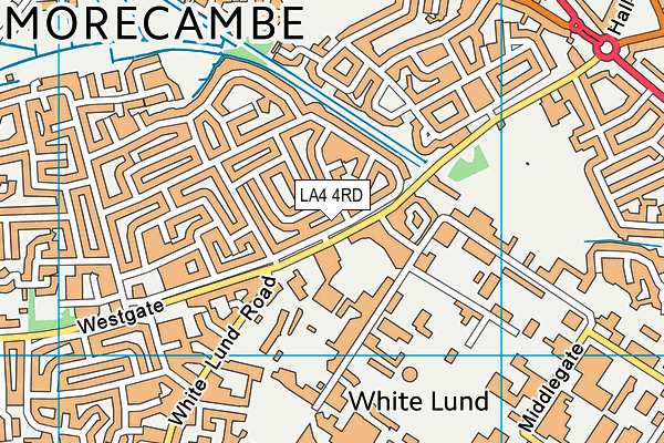 LA4 4RD map - OS VectorMap District (Ordnance Survey)