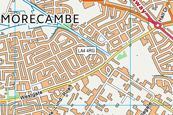 LA4 4RG map - OS VectorMap District (Ordnance Survey)
