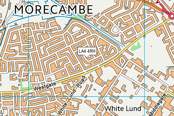 LA4 4RH map - OS VectorMap District (Ordnance Survey)