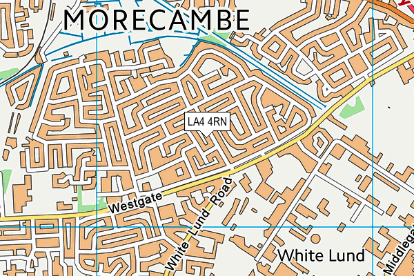 LA4 4RN map - OS VectorMap District (Ordnance Survey)