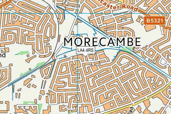 LA4 4RS map - OS VectorMap District (Ordnance Survey)