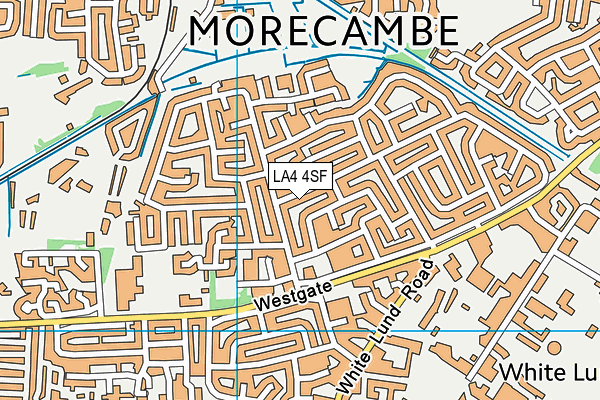 LA4 4SF map - OS VectorMap District (Ordnance Survey)