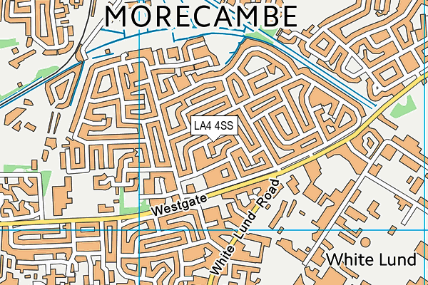 LA4 4SS map - OS VectorMap District (Ordnance Survey)