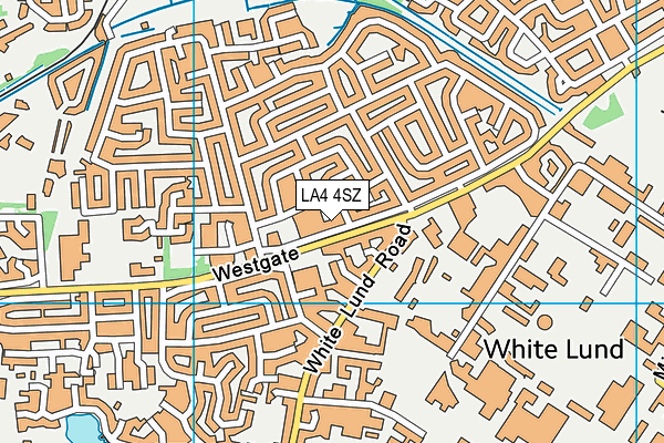 LA4 4SZ map - OS VectorMap District (Ordnance Survey)