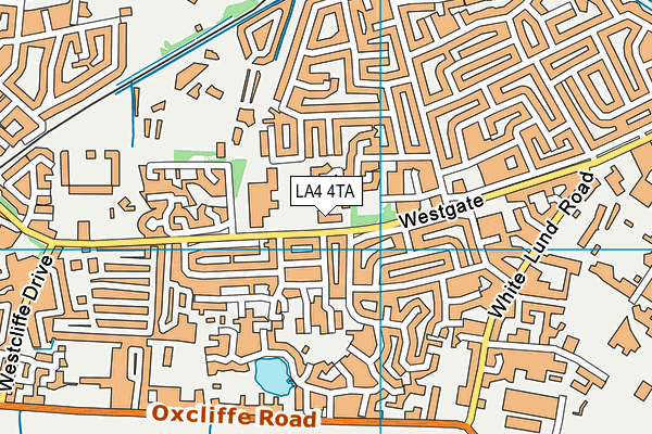 LA4 4TA map - OS VectorMap District (Ordnance Survey)