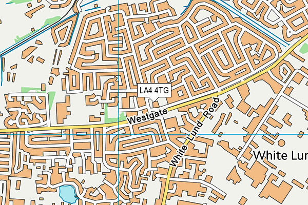 LA4 4TG map - OS VectorMap District (Ordnance Survey)